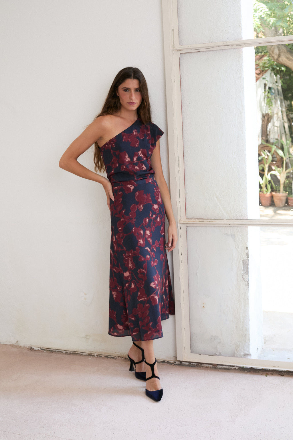 FALDA VIVI AZUL MARINO
