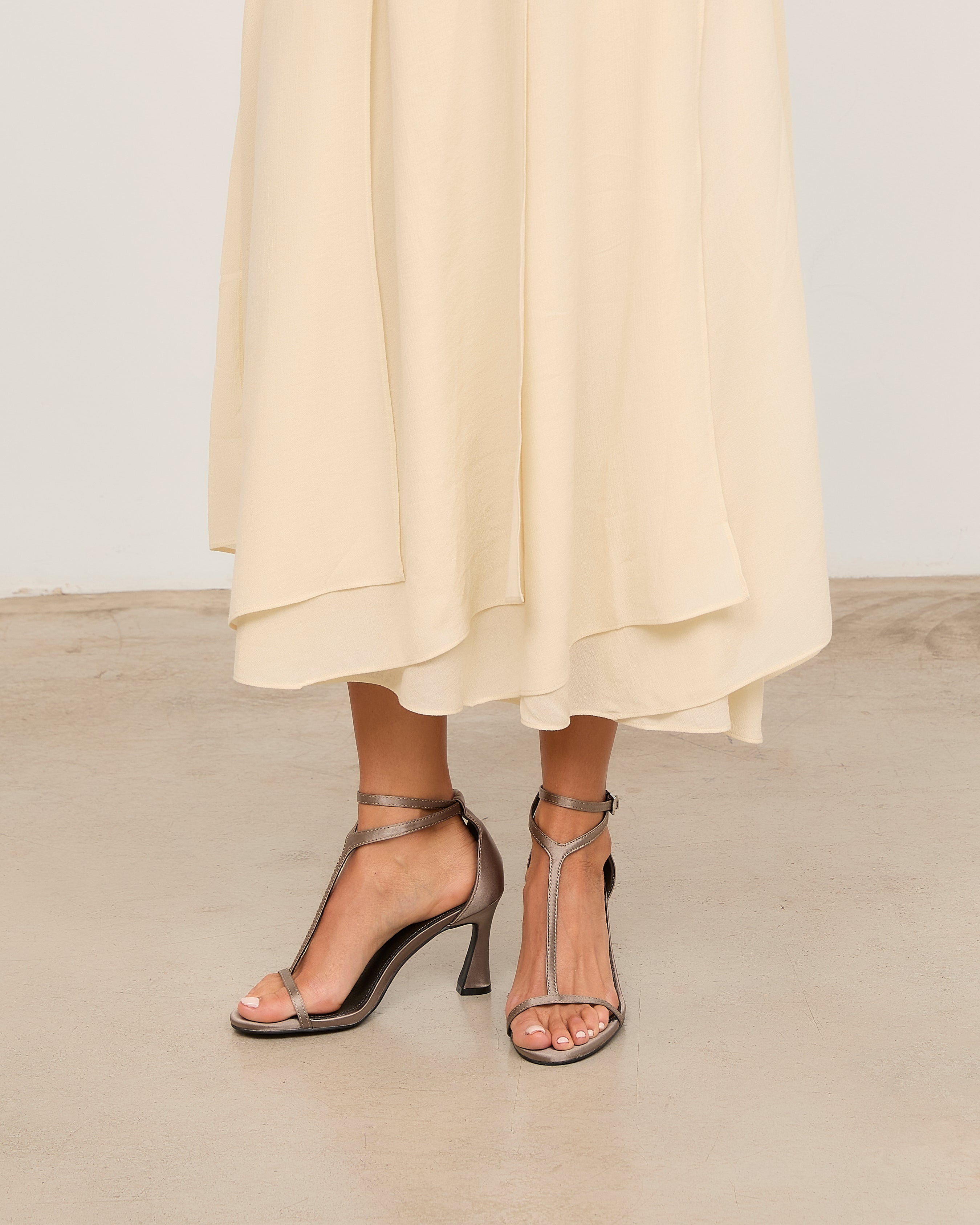 EDNA GRIS SATIN