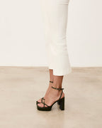 GRETA OLIVA SATIN