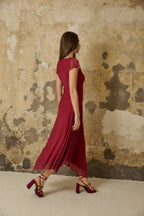 VESTIDO MANU BURDEOS