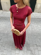 VESTIDO MANU BURDEOS
