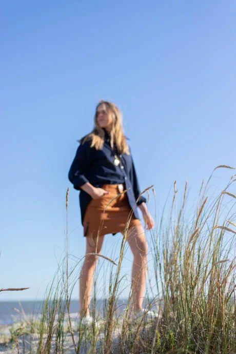 FALDA CRAWFORD MINI  - CAMEL