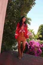 FALDA CRAWFORD MINI  - CAMEL