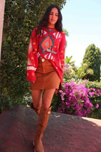 FALDA CRAWFORD MINI  - CAMEL