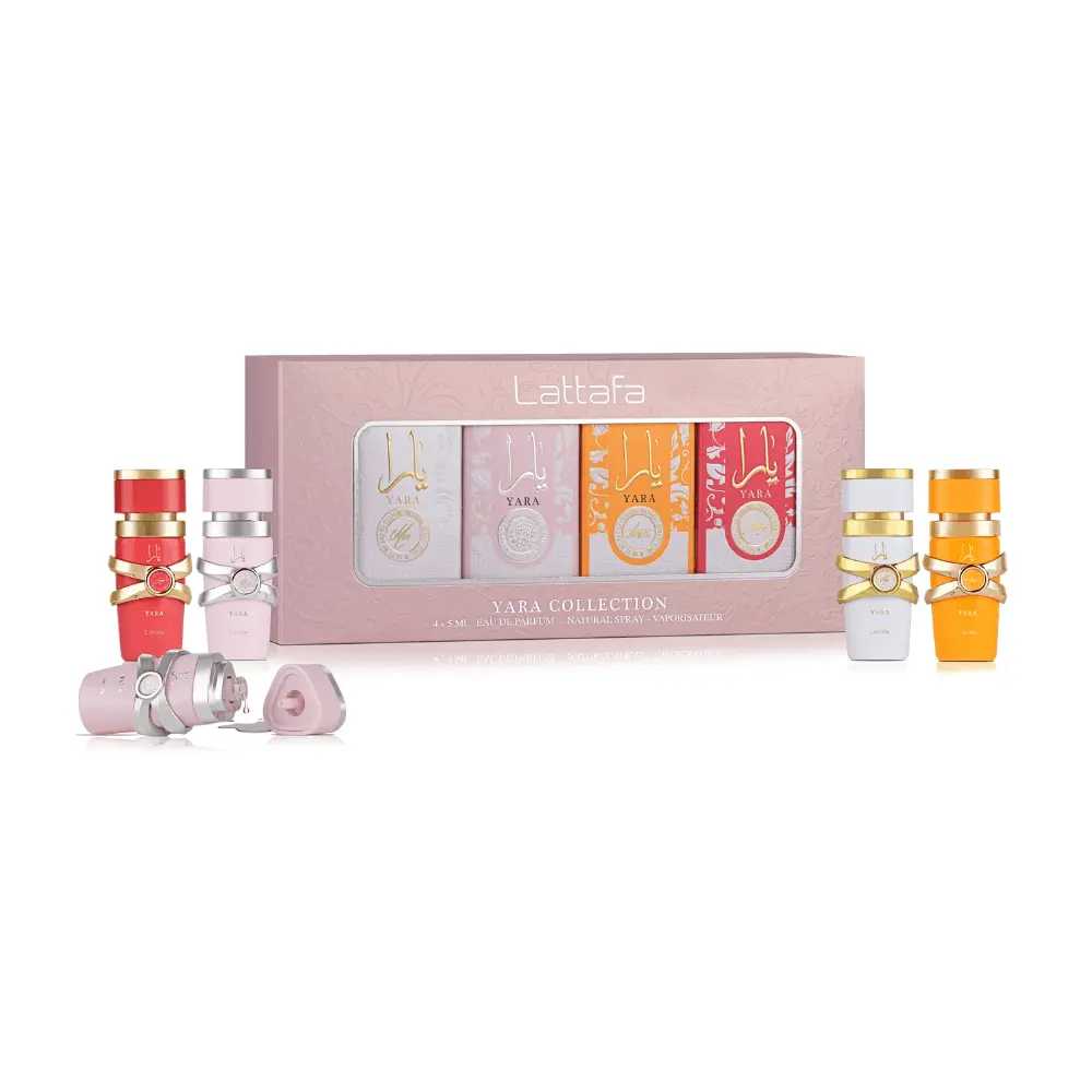 Pack Mini Yara Collection (4×5 ml) – Yara, Yara Moi, Yara Tous y Yara Candy - Lattafa