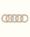 Lot de 5 Chouchous 100 % Soie - Le mini - Champagne