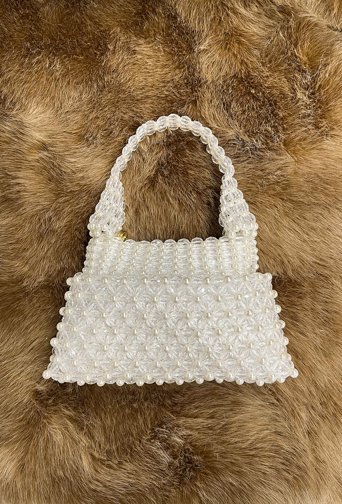 Mini Quinn Bag - Cream and Clear