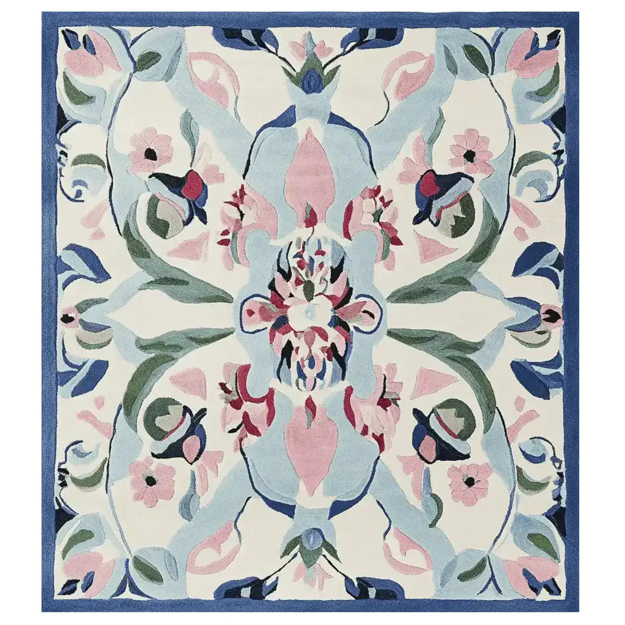 Mirrored Petal Harmony Hand Tufted Rug