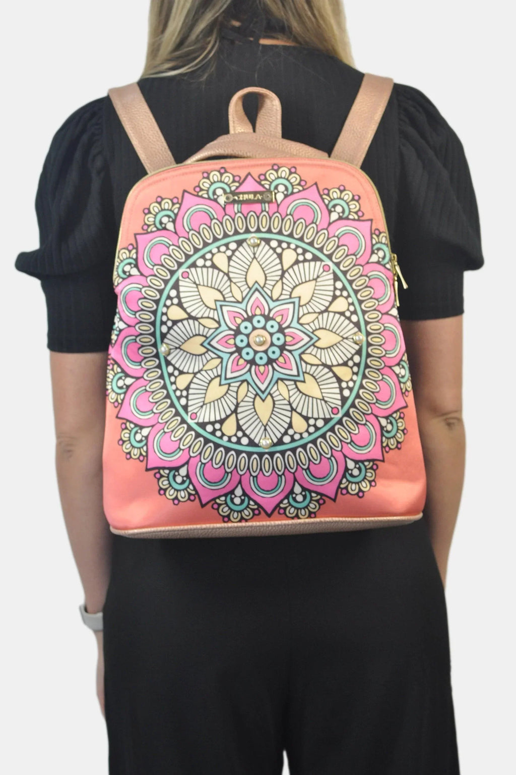 Mochila de Mujer y Bolso de hombro grande BagPack Mandala Summer | CHULA Tulum