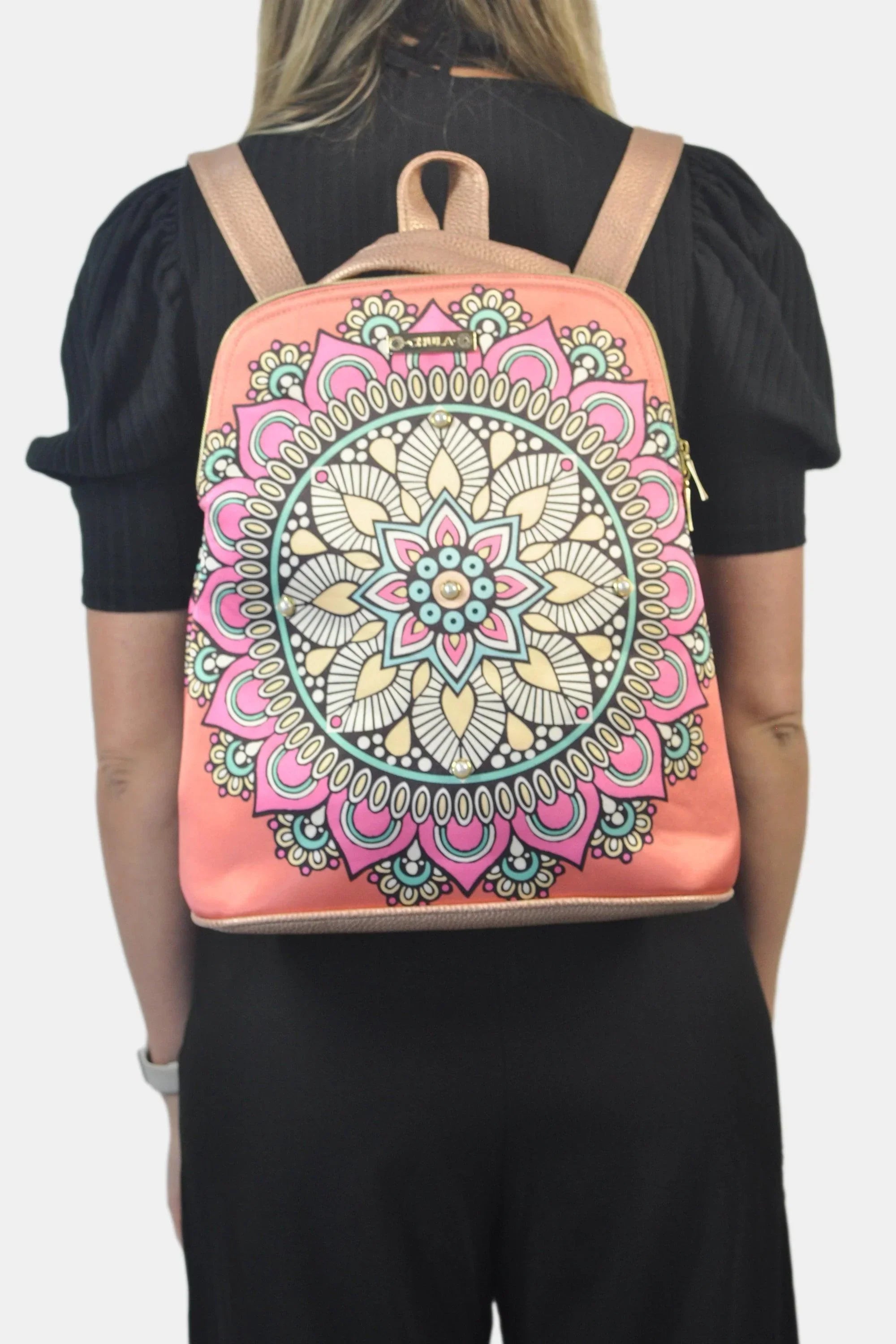 Mochila de Mujer y Bolso de hombro grande BagPack Mandala Summer | CHULA Tulum