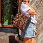 Mochila de Mujer y Bolso de hombro grande BagPack Animal Print | CHULA Tulum