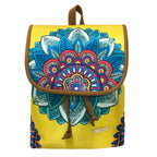 Mochila de Mujer grande BagPack Celine Mandala Amarilla | CHULA Tulum
