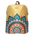 Mochila de Mujer y Bolso de hombro grande BagPack Mandala Dorada | CHULA Tulum