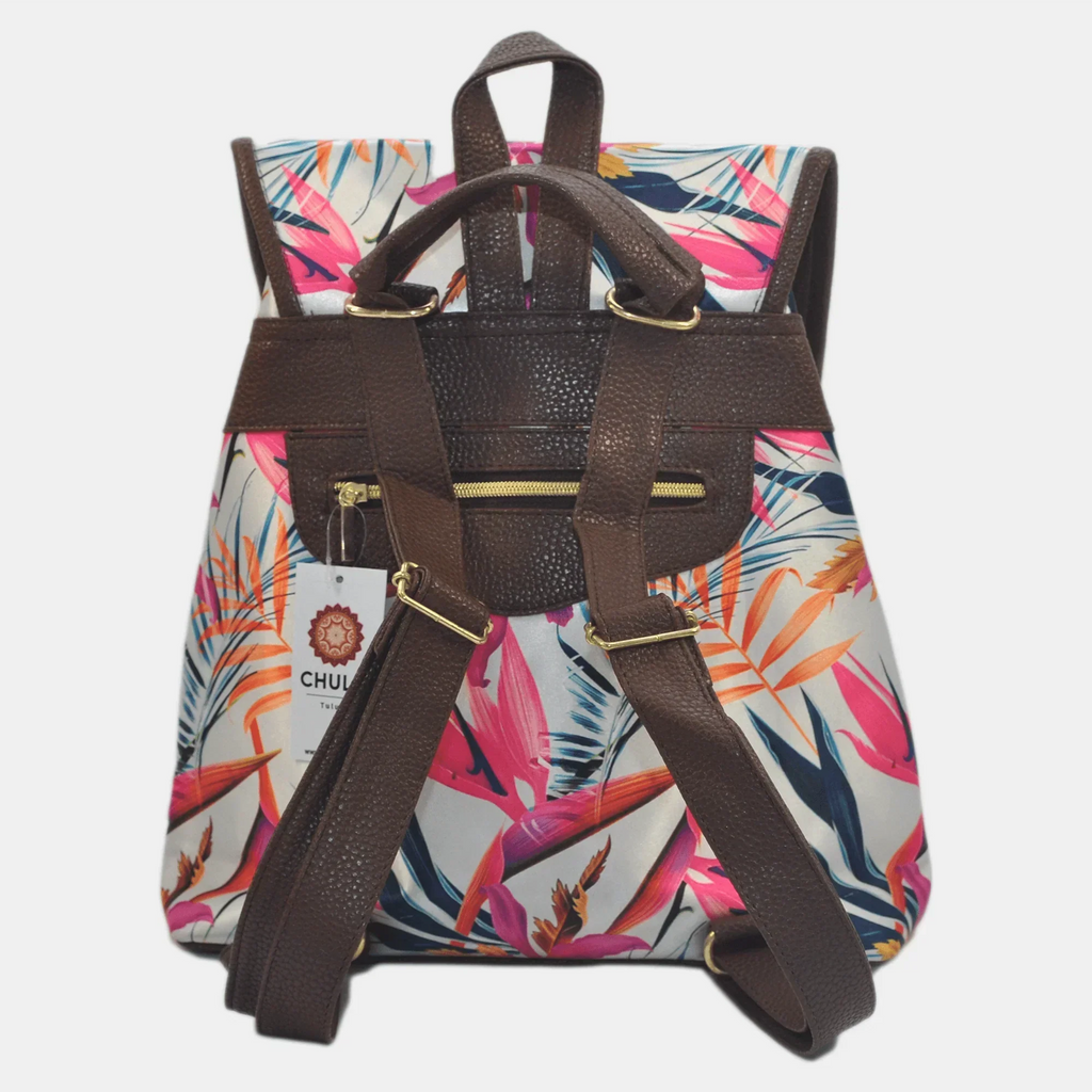 Mochila de Mujer grande BagPack Celine Paraíso de Orquídeas | CHULA Tulum
