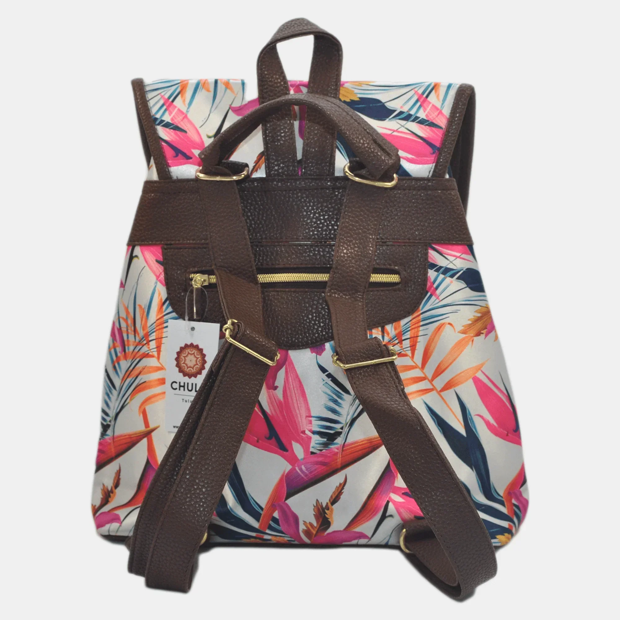 Mochila de Mujer grande BagPack Celine Paraíso de Orquídeas | CHULA Tulum