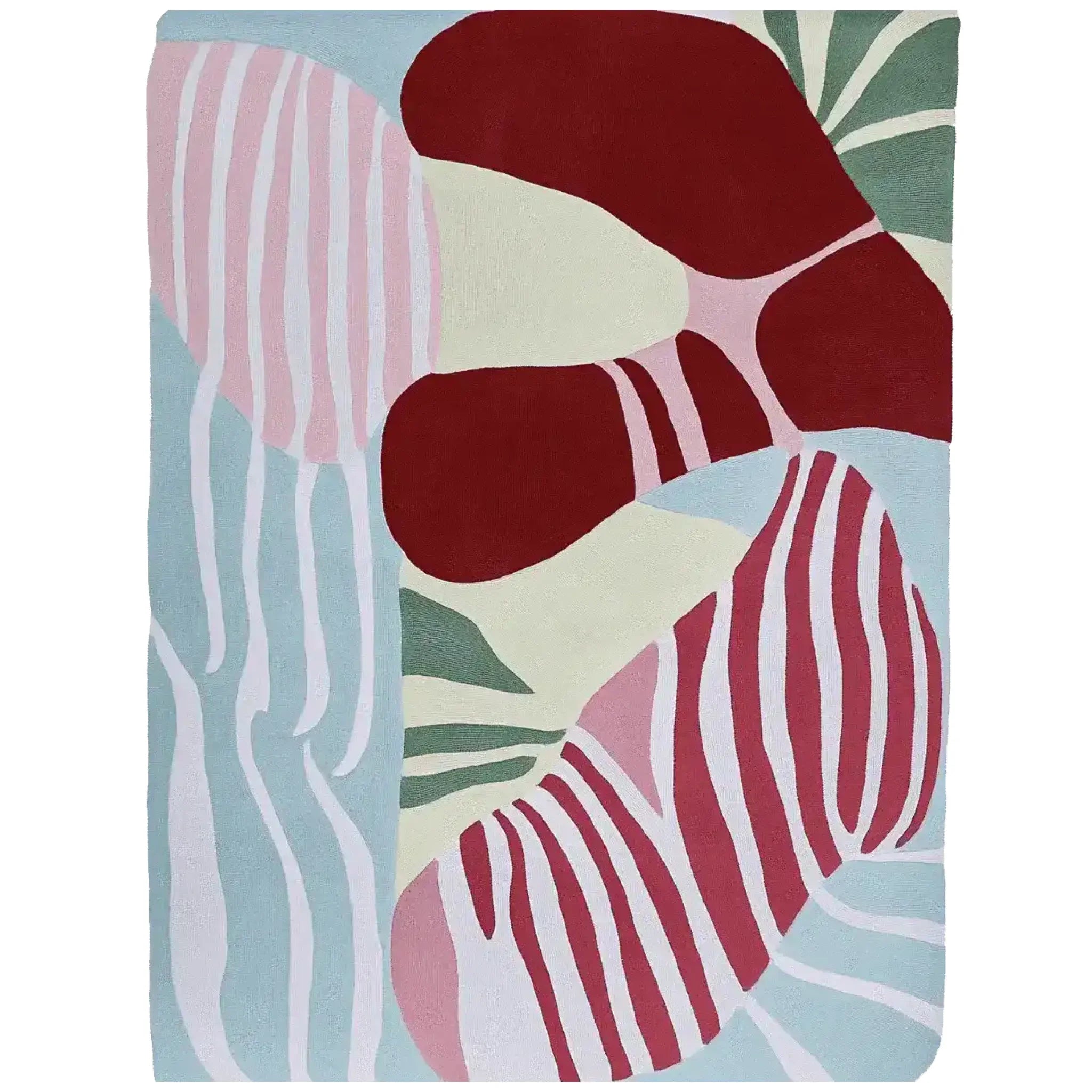 Modern Color Collision Hand Tufted Rug