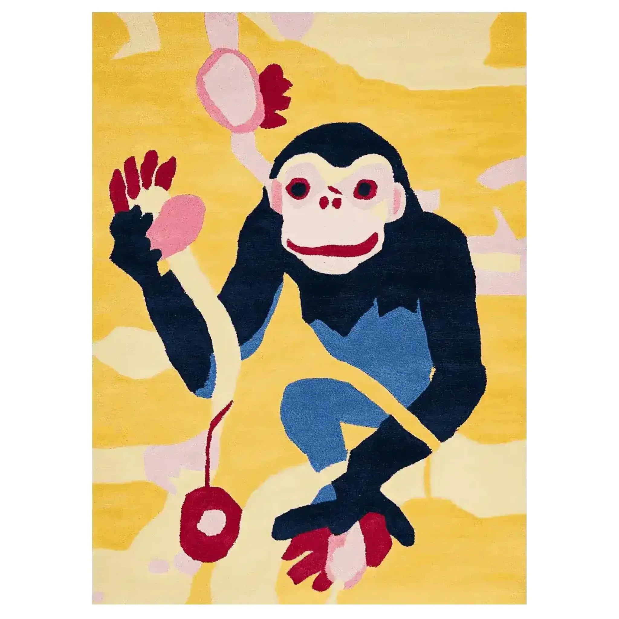 Monkey Mood Hand Tufted Rug