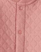 Mono acolchado rosa de manga larga