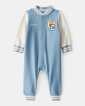Mono estilo varsity de manga larga en algodón