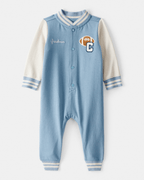 Mono estilo varsity de manga larga en algodón