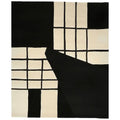 Monochrome Gride Form Hand Tufted Rug
