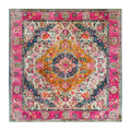 Multicolored Floral Wool Hand Knotted Area Rug