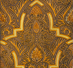Islamic Art Leather Wall Art Decoration Piece Paños de Sebka Gold