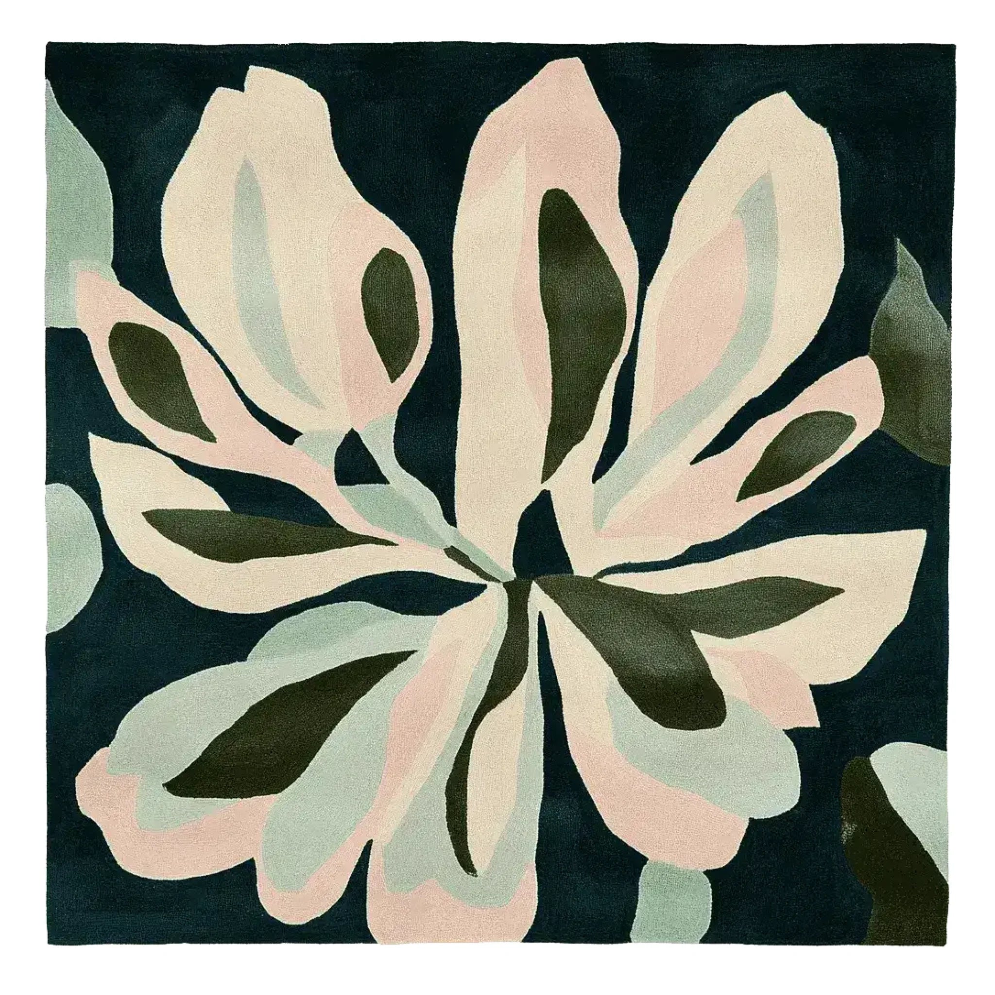 Muted Petal Dance Hand Tufted Rug