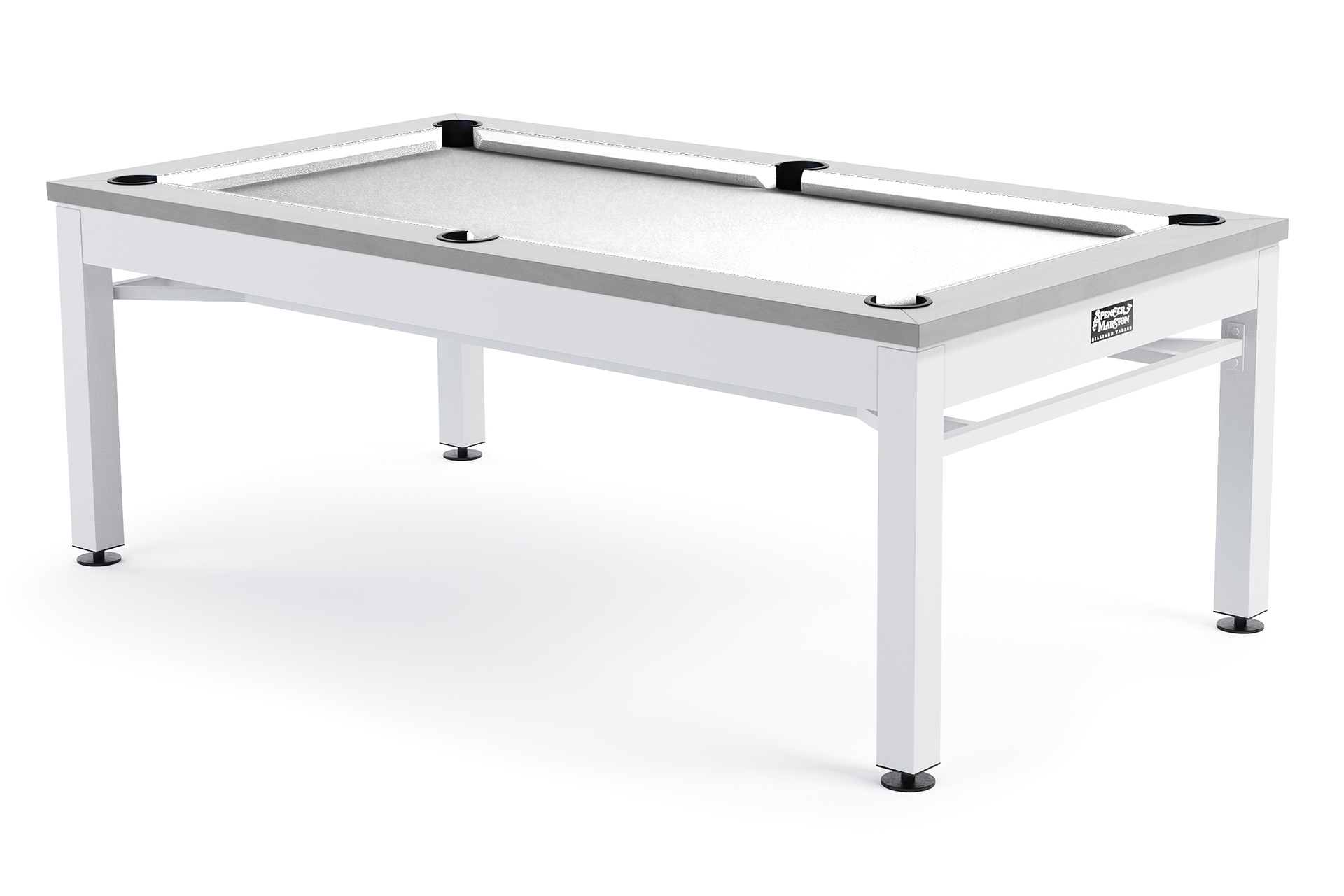 Spencer Marston Nantucket 3 in 1 Outdoor Dining, Ping Pong, and Pool Table