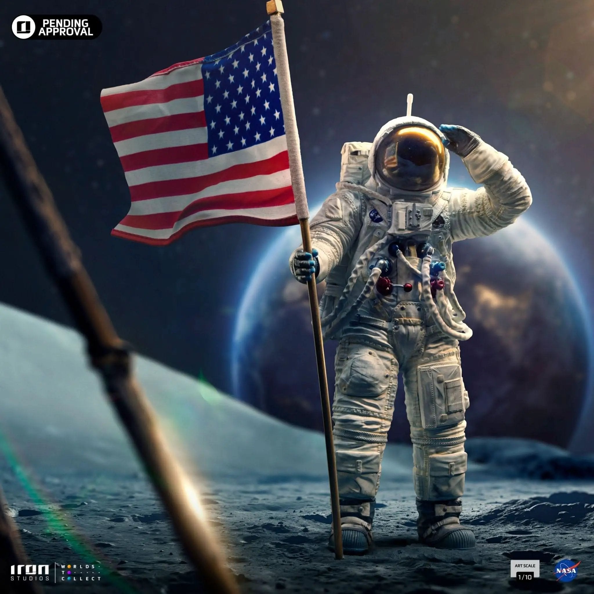 Statue Apollo 11 Astronaut - Nasa - Art Scale 1/10 - Iron Studios