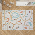 Children's Recycled Vinyl Rug SUPER WESTERN