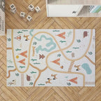 Children's Recycled Vinyl Rug SUPER WESTERN