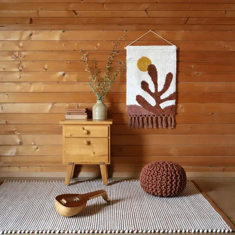 Deco mural algodón hecho a mano BOTANICA