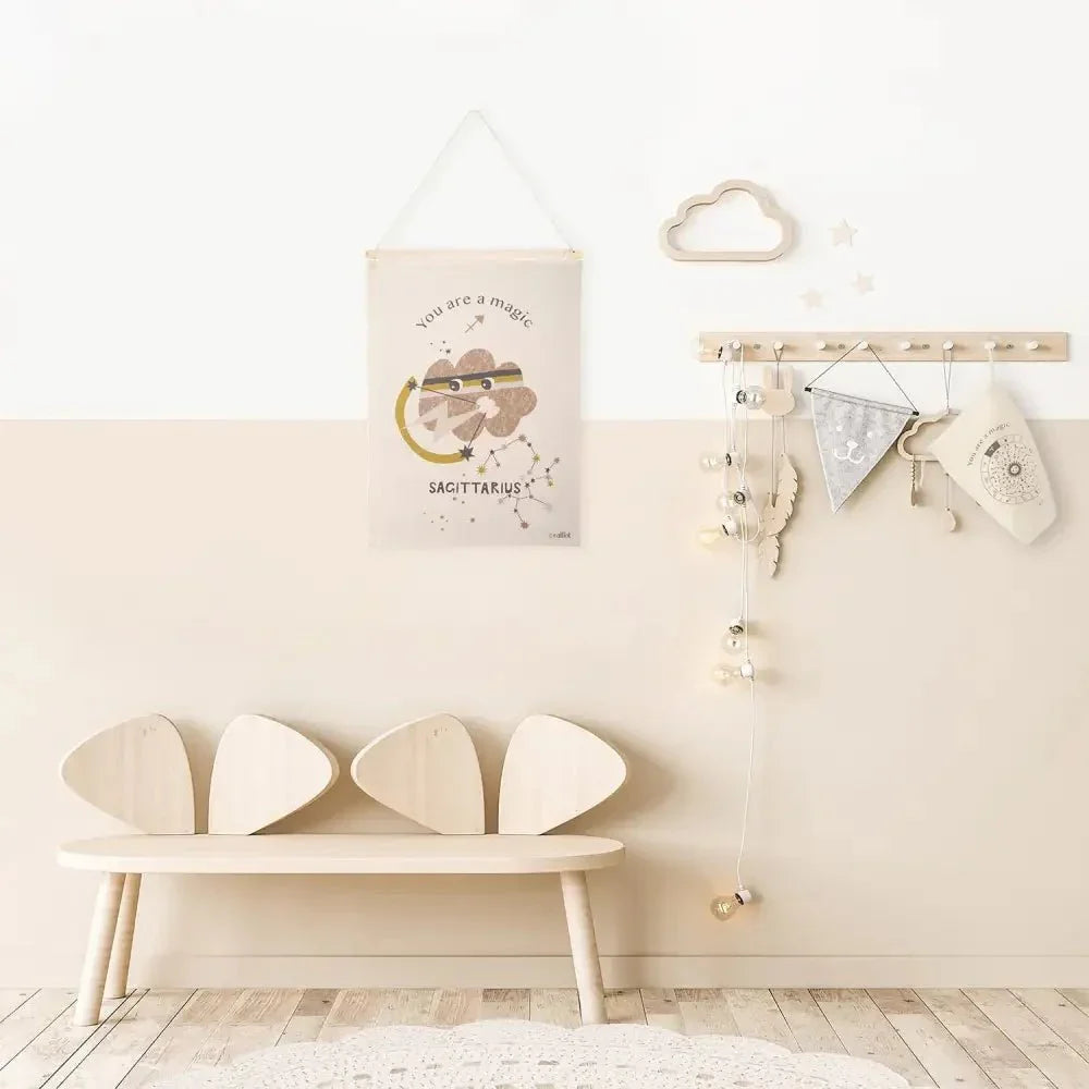 Mural habitación infantil zodíaco horóscopo LITTLE SAGITTARIUS