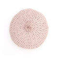Cojín decorativo algodon redondo crochet LENKA ROSE NUDE
