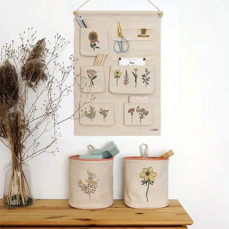 Cestas de almacenamiento colgantes, juego de 2 cestas FLORA