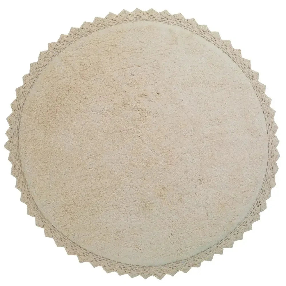 Alfombra Infantil 110 cm PERLA SABLE Algodón Lavable en lavadora