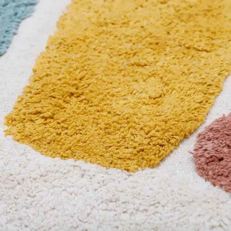 Alfombra Infantil 110 cm RAINBOW Algodón Lavable en lavadora