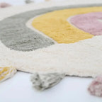 Alfombra Infantil 110 cm RAINBOW MOSS Algodón Lavable a máquina