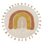 Alfombra Infantil 110 cm RAINBOW TOFFEE Algodón Lavable en lavadora