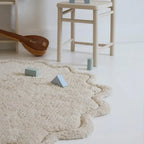 Alfombra Infantil 110 cm SWEET APRIL ECRU Algodón Lavable en lavadora