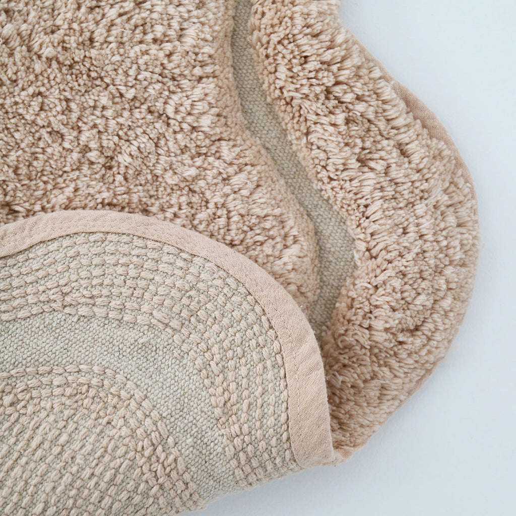 Alfombra Infantil 110 cm SWEET APRIL NUDE Algodón Lavable en lavadora