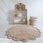 Alfombra Infantil 110 cm SWEET APRIL NUDE Algodón Lavable en lavadora