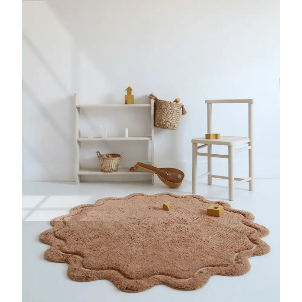 Alfombra Infantil 110 cm SWEET APRIL TOFFEE Algodón Lavable en lavadora