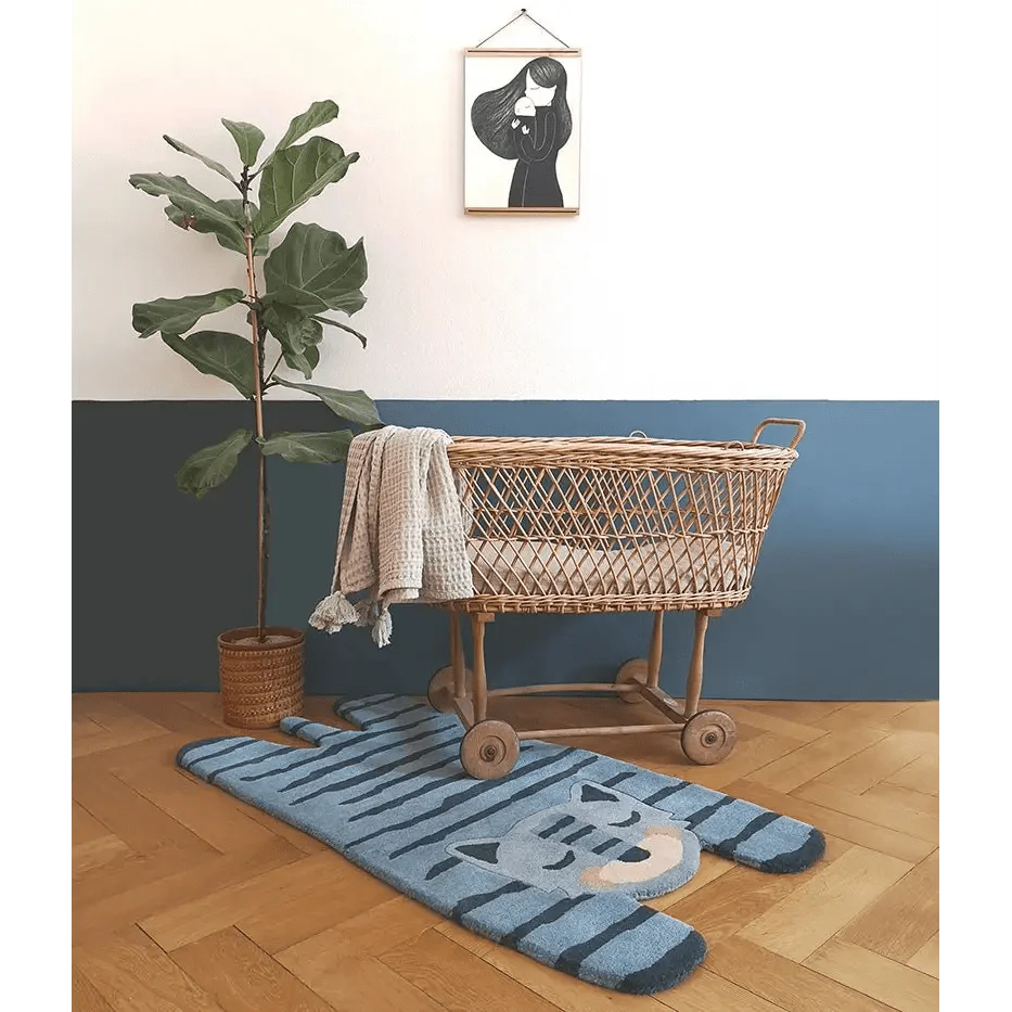 Alfombra Infantil 125 cm BLUE TIGER