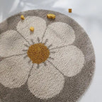 Alfombra Infantil BOHEMIAN DAISY ROND BEIGE
