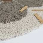 Alfombra Infantil BOHEMIAN DAISY ROND TAUPE