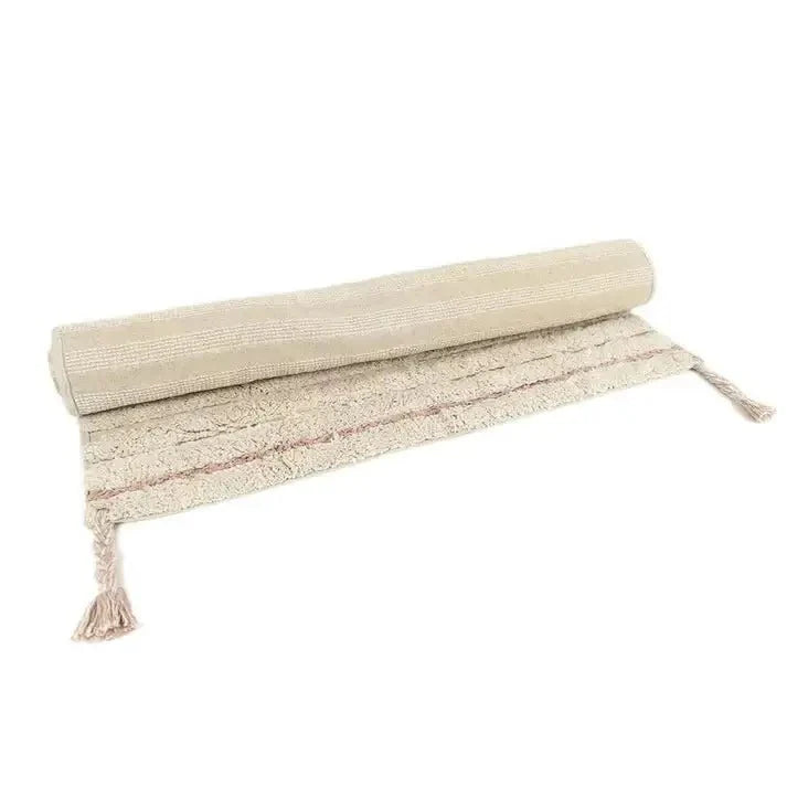 Alfombra Infantil DALIA NUDE Algodón Lavable en lavadora