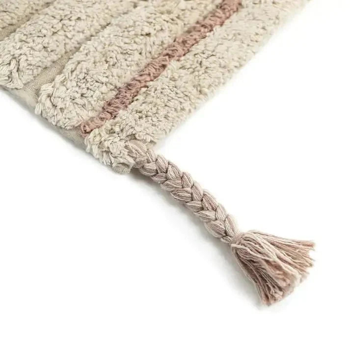 Alfombra Infantil DALIA NUDE Algodón Lavable en lavadora