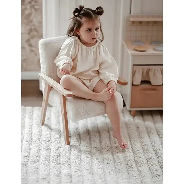 Alfombra Infantil DALIA NUDE Algodón Lavable en lavadora